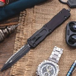 All Knife Brands Microtech 227-3T Dirac Delta Auto OTF Knife 3.79" D/E Black 9 All Knife Brands Microtech 227-3T Dirac Delta Auto OTF Knife 3.79
