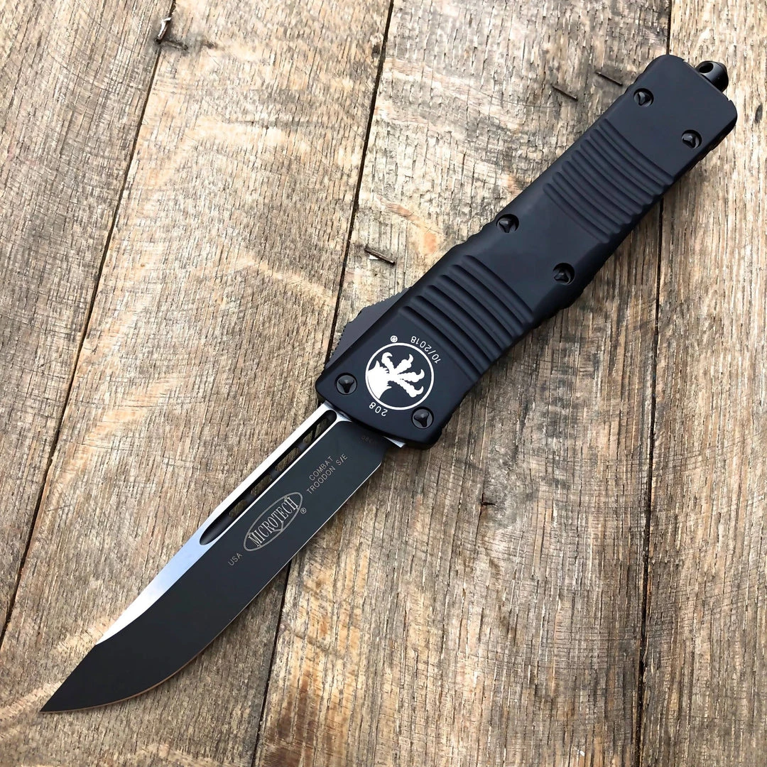 Microtech Combat Troodon Tactical S/E - Black Handle 143-1T 2 Microtech Combat Troodon Tactical S/E - Black Handle 143-1T