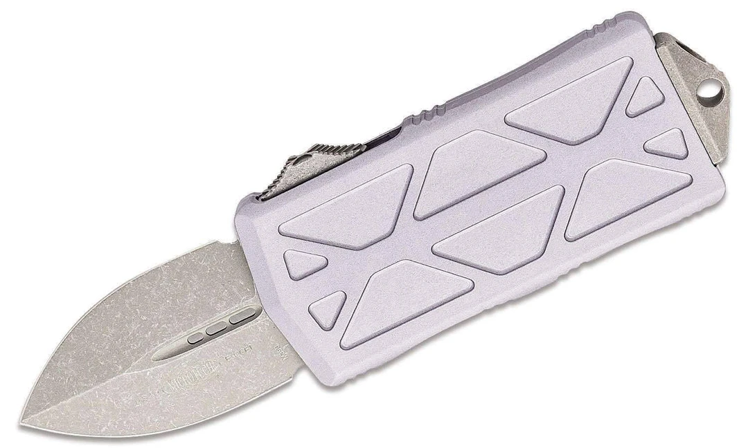 All Knife Brands Microtech Exocet - Grey Handle - Apocalyptic Blade 157-10APGY 2 All Knife Brands Microtech Exocet - Grey Handle - Apocalyptic Blade 157-10APGY