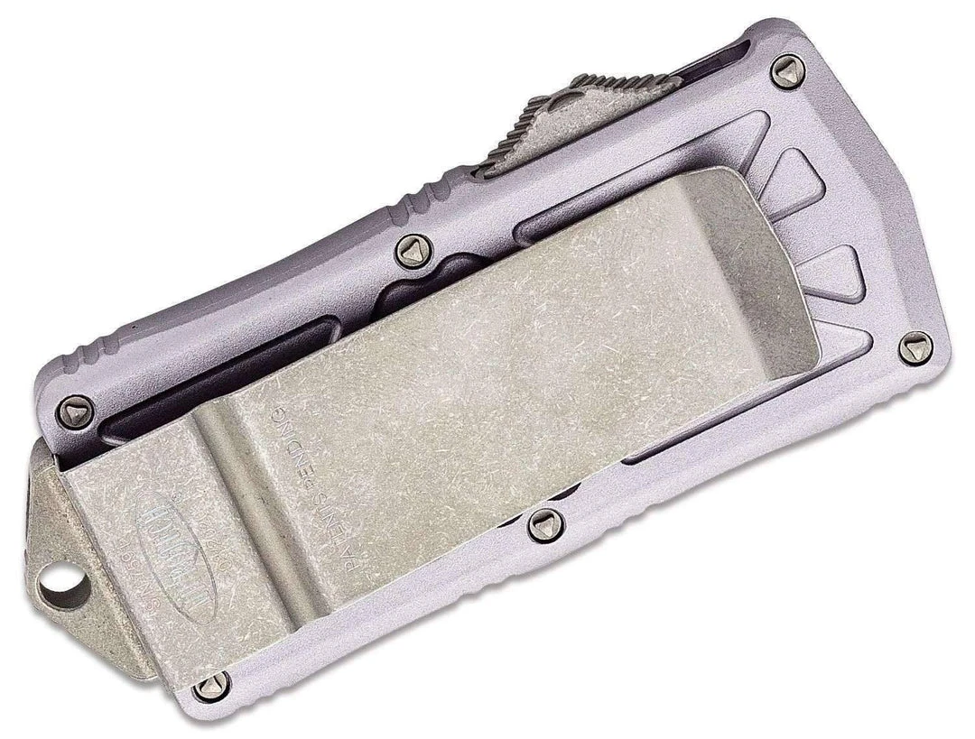 All Knife Brands Microtech Exocet - Grey Handle - Apocalyptic Blade 157-10APGY 5 All Knife Brands Microtech Exocet - Grey Handle - Apocalyptic Blade 157-10APGY