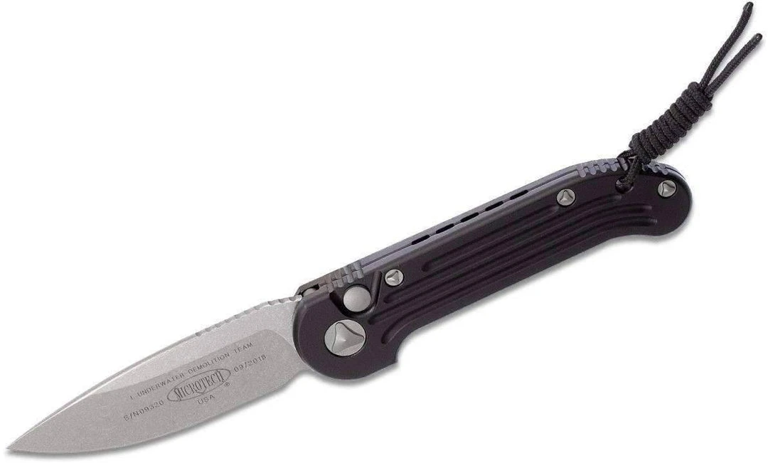 Microtech LUDT Auto Knife Black (3.4" Stonewash) 135-10 All Knife Brands 1 Microtech LUDT Auto Knife Black (3.4" Stonewash) 135-10 All Knife Brands