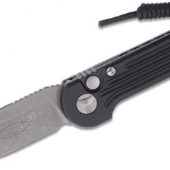 All Knife Brands Microtech LUDT Auto Knife Black (Apocalyptic) 135-10A
