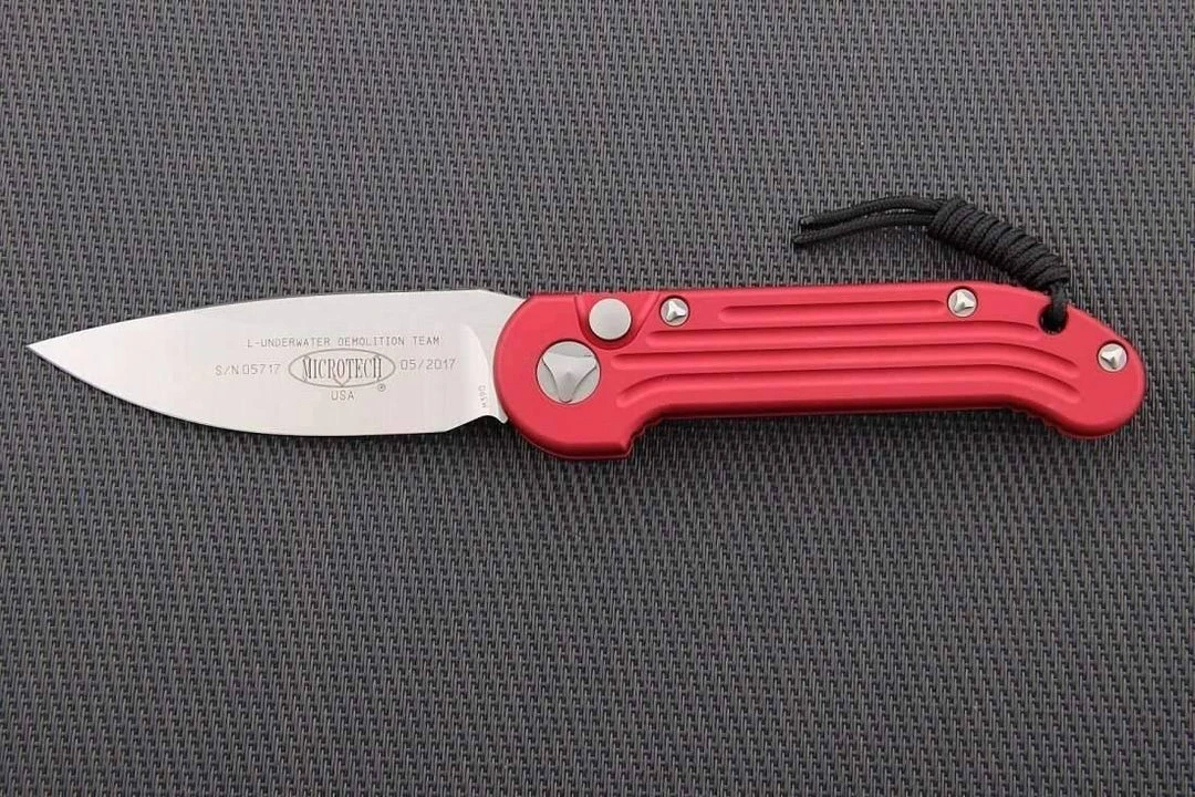 Microtech LUDT Automatic Knife Red (3.4" Black) 135-1RD All Knife Brands 1 Microtech LUDT Automatic Knife Red (3.4" Black) 135-1RD All Knife Brands