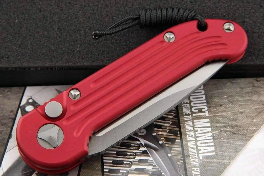 Microtech LUDT Automatic Knife Red (3.4" Black) 135-1RD All Knife Brands 2 Microtech LUDT Automatic Knife Red (3.4" Black) 135-1RD All Knife Brands