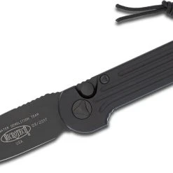 Microtech LUDT Tactical Auto Knife (3.4" Black) 135-1T