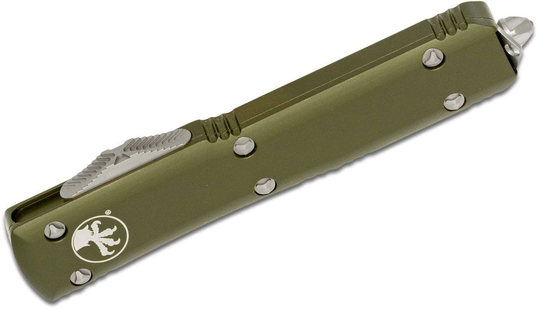 All Knife Brands Microtech Ultratech 122-4OD Auto OTF Knife 3.46" Satin D/E OD Handles 3 All Knife Brands Microtech Ultratech 122-4OD Auto OTF Knife 3.46" Satin D/E OD Handles