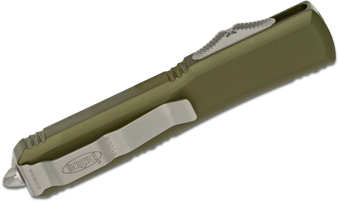 All Knife Brands Microtech Ultratech 122-4OD Auto OTF Knife 3.46" Satin D/E OD Handles 4 All Knife Brands Microtech Ultratech 122-4OD Auto OTF Knife 3.46" Satin D/E OD Handles