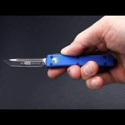 All Knife Brands Microtech UTX-70 T/E - Blue Handle - Black Blade 149-1BL