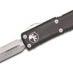Microtech UTX-85 OTF Knife 3" Apoc D/E, Black Handles 232-10AP All Knife Brands