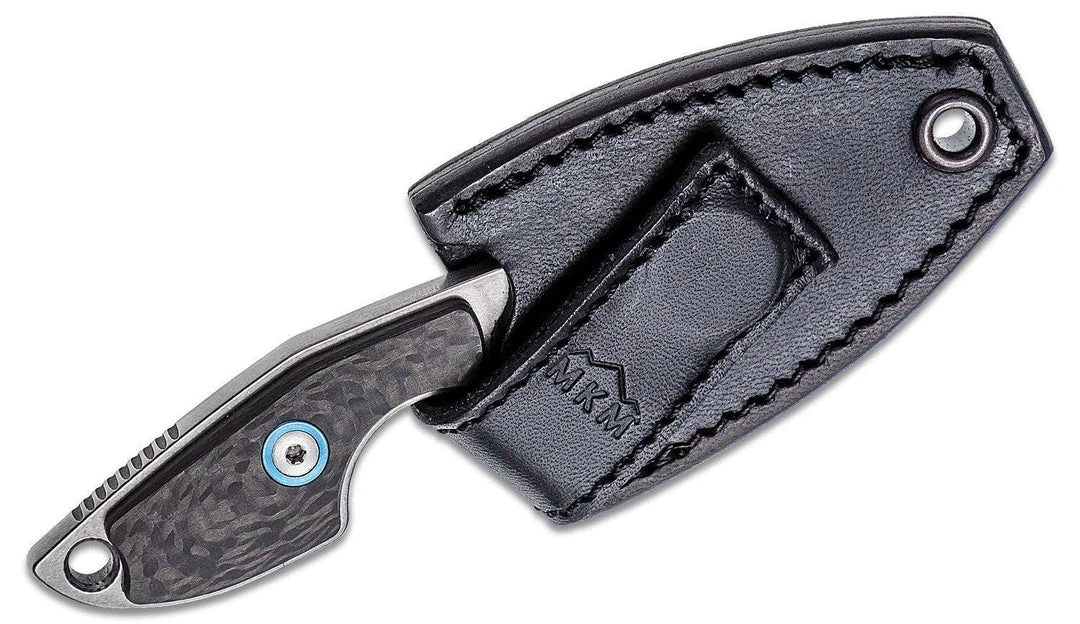 MANIAGO KNIFE MAKERS MKM Knives Jesper Voxnaes Mikro 2 Fixed Blade Neck Knife 1.97" M390, Carbon 3 MANIAGO KNIFE MAKERS MKM Knives Jesper Voxnaes Mikro 2 Fixed Blade Neck Knife 1.97" M390, Carbon