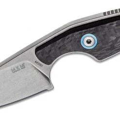MANIAGO KNIFE MAKERS MKM Knives Jesper Voxnaes Mikro 2 Fixed Blade Neck Knife 1.97" M390, Carbon 9 MANIAGO KNIFE MAKERS MKM Knives Jesper Voxnaes Mikro 2 Fixed Blade Neck Knife 1.97