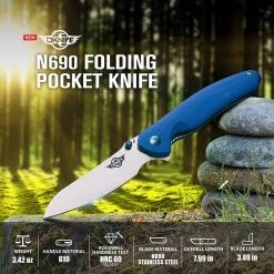 OLIGHT OKNIFE Drever N690 Tactical EDC Folding Pocket Knife - G10