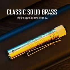Olight I3T EOS Brass Flashlight (Limited Edition)