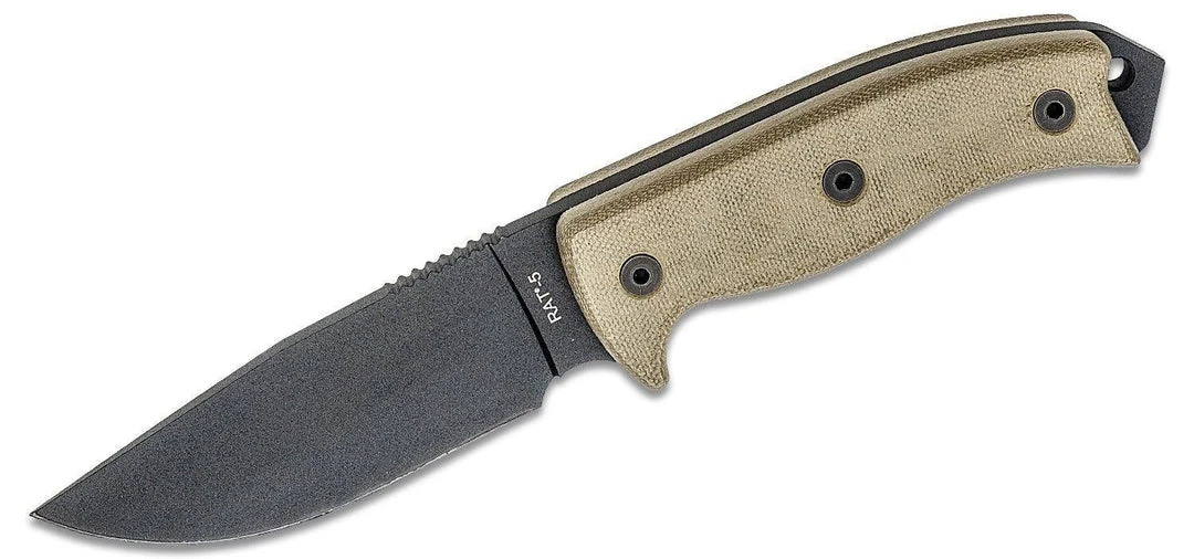 Ontario RAT-5 Survival Fixed Blade Knife 5.25" 1095 1 Ontario RAT-5 Survival Fixed Blade Knife 5.25" 1095
