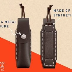 Opinel No.8 Carbon Knife With Sheath, Wooden Slide Gift Box (France)