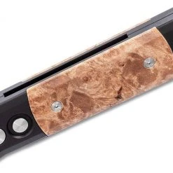 PROTECH KNIVES All Knife Brands Pro-Tech 707 Godson Auto Folding Knife 3.15" Black Handles W/ Maple Burl Inlays