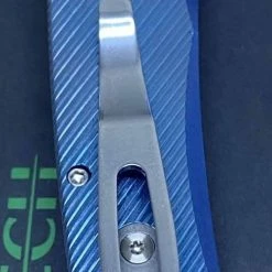 PROTECH KNIVES Pro-Tech Malibu 5241 Blue Titanium Custom Reverse Tanto Flipper 14 PROTECH KNIVES Pro-Tech Malibu 5241 Blue Titanium Custom Reverse Tanto Flipper