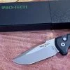 PROTECH KNIVES Pro-Tech Rockeye Auto Black Handle, Stonewash S35VN Blade LG301
