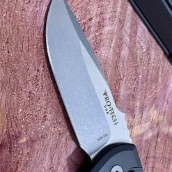 PROTECH KNIVES Pro-Tech Rockeye Auto Black Handle, Stonewash S35VN Blade LG301
