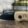 PROTECH KNIVES Pro-Tech Runt 5 R5112 Auto Solid Bronze (1.9" 20CV Black DLC)