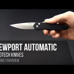 PROTECH KNIVES ProTech Newport Auto Knife Black (3