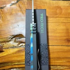 PROTECH KNIVES Protech Strider Custom SnG Auto Micarta Handle (Rare)