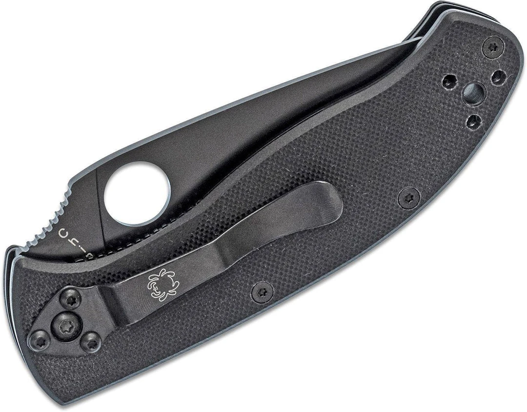Spyderco C122GBBKP Tenacious Folding Knife 3.38" Black Spyderco Knives 2 Spyderco C122GBBKP Tenacious Folding Knife 3.38" Black Spyderco Knives