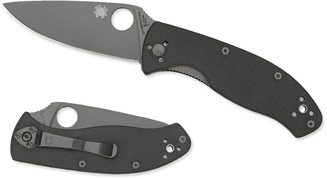 Spyderco C122GBBKP Tenacious Folding Knife 3.38" Black Spyderco Knives 5 Spyderco C122GBBKP Tenacious Folding Knife 3.38" Black Spyderco Knives