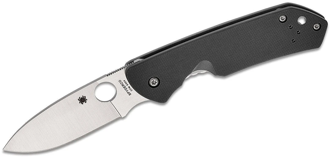 Spyderco Jerry Brouwer Knife 2.77" S30V Satin Blade G10 - Ti Handles 1 Spyderco Jerry Brouwer Knife 2.77" S30V Satin Blade G10 - Ti Handles