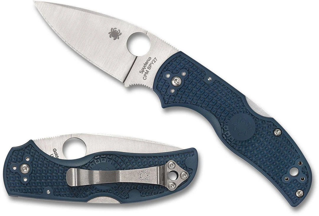 Spyderco Knives Spyderco Native 5 Lightweight Knife 2.95" CPM-SPY27 Satin Plain Blade, Cobalt Blue Handles 2 Spyderco Knives Spyderco Native 5 Lightweight Knife 2.95" CPM-SPY27 Satin Plain Blade, Cobalt Blue Handles