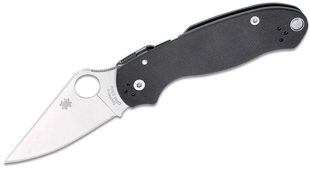 Spyderco Knives Spyderco Para 3 S30V Knife Black G-10 (3" Satin) C223GP 1 Spyderco Knives Spyderco Para 3 S30V Knife Black G-10 (3" Satin) C223GP