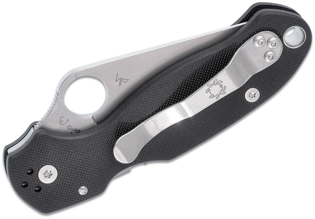 Spyderco Knives Spyderco Para 3 S30V Knife Black G-10 (3" Satin) C223GP 3 Spyderco Knives Spyderco Para 3 S30V Knife Black G-10 (3" Satin) C223GP
