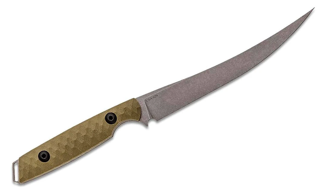 TOOR KNIVES Toor Avalon Fillet Knife 6" CPM-154 Stonewashed Fillet, Kraken Green Handles 2 TOOR KNIVES Toor Avalon Fillet Knife 6" CPM-154 Stonewashed Fillet, Kraken Green Handles