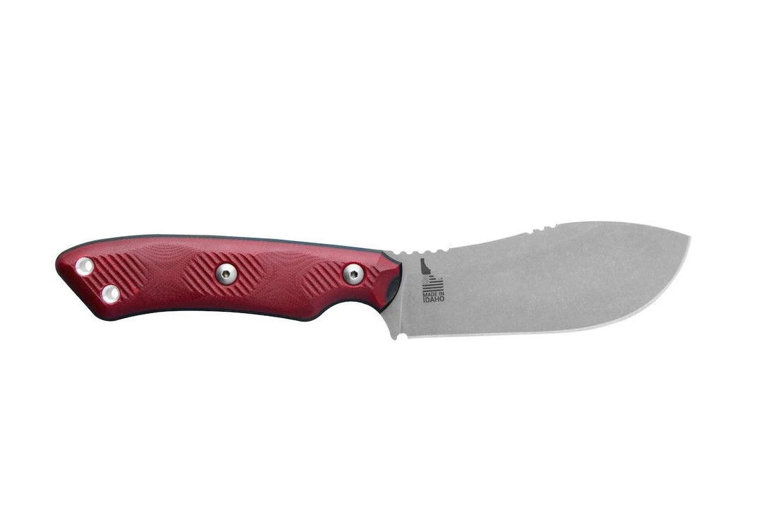 TOPS KNIVES All Knife Brands TOPS CPCKFE-01 Camp Creek Fire Edition Tumbled S35VN Red Black G10 Fixed Blade 5 TOPS KNIVES All Knife Brands TOPS CPCKFE-01 Camp Creek Fire Edition Tumbled S35VN Red Black G10 Fixed Blade