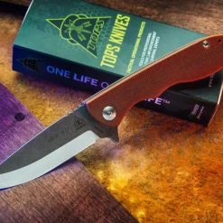 TOPS KNIVES TOPS MSF-4.0 Mini Scandi Flipper Knife 3.25" N690Co Two-Tone Blade All Knife Brands 19 TOPS KNIVES TOPS MSF-4.0 Mini Scandi Flipper Knife 3.25