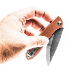 TOPS KNIVES TOPS MSF-4.0 Mini Scandi Flipper Knife 3.25" N690Co Two-Tone Blade All Knife Brands 13 TOPS KNIVES TOPS MSF-4.0 Mini Scandi Flipper Knife 3.25