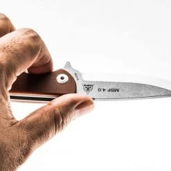 TOPS KNIVES TOPS MSF-4.0 Mini Scandi Flipper Knife 3.25" N690Co Two-Tone Blade All Knife Brands 14 TOPS KNIVES TOPS MSF-4.0 Mini Scandi Flipper Knife 3.25