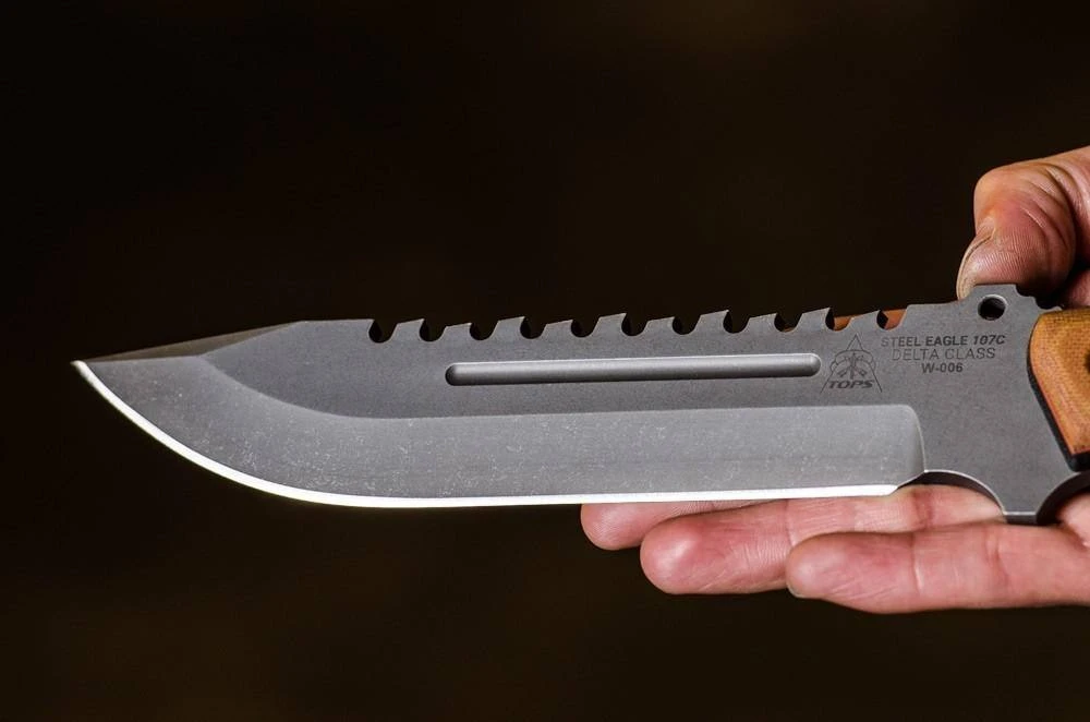 TOPS KNIVES TOPS Steel Eagle 107C Delta Class Knife (Drop Point) USA All Knife Brands 4 TOPS KNIVES TOPS Steel Eagle 107C Delta Class Knife (Drop Point) USA All Knife Brands