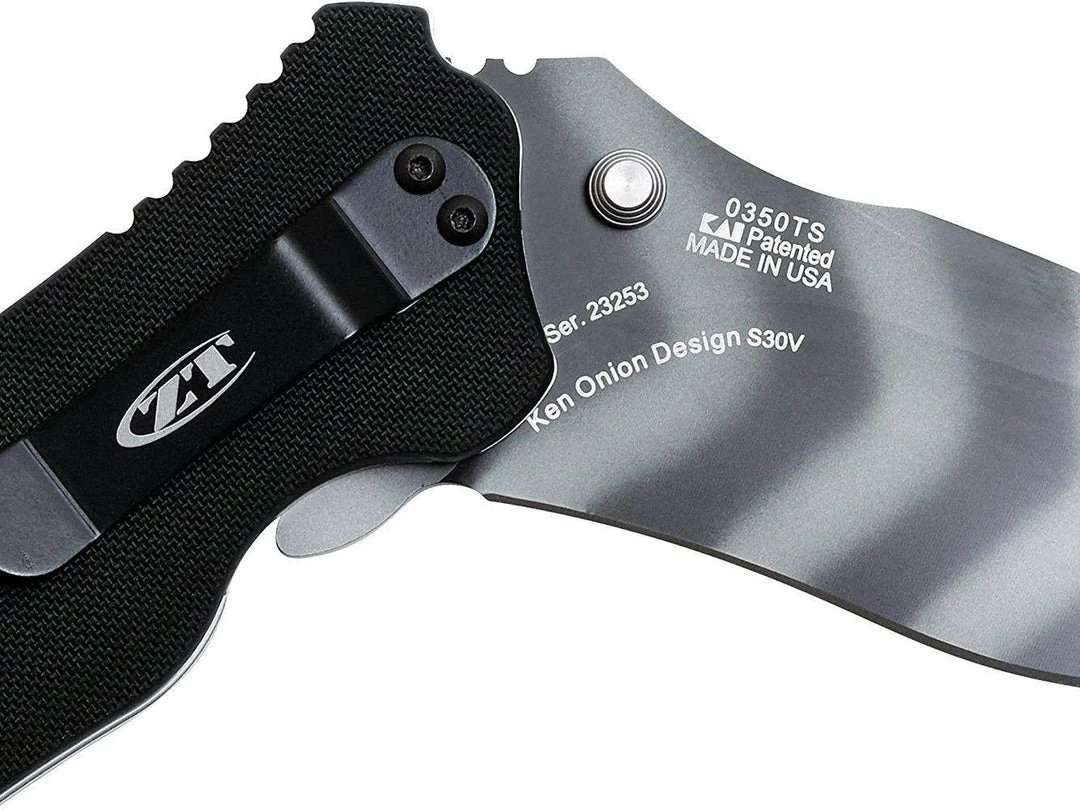 ZERO TOLERANCE ZT 0350TS Assisted 3-1/4" S30V Combo Tiger Stripe Blade 7 ZERO TOLERANCE ZT 0350TS Assisted 3-1/4" S30V Combo Tiger Stripe Blade